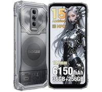 DOOGEE Blade 10 Ultra Energy Telephone Portable Incassable 36+256GB 6.56"" 6150mAh Smartphone Robuste Android 15 Dural SIM/NFC Noir