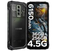 DOOGEE Blade 10 Ultra Energy Unbreakable Portable Telephone, 36GB + 256GB, Android 15, 64MP,10.7mm, 4G/90Hz/6150mAh/NFC-Noir