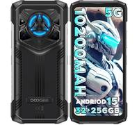 DOOGEE Blade 20 Play 5G Smartphone Robuste 32GB+256GB 10300mAh 6,6"" HD+ Telephone Portable Incassable Android 15 50MP/NFC Argent