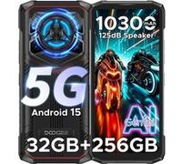 5G Smartphone Robuste DOOGEE Blade 20 Play 32GB+256GB 10300mAh 6,6"" Telephone Incassable Android 15 Dural SIM/NFC/125dB/50MP Rouge