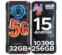 DOOGEE BLADE20 PLAY Telephone Portable Incassable 5G,32GB+256GB,10300mAh/33W, Smartphone Incassable Dimensity 7050,125dB Speakers, Effet Lumière LED,Smartphone Android 15,Caméra 50MP/WIFI6/NFC/Face ID