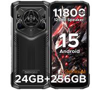 DOOGEE Blade 20 Pro, smartphone robuste Android, lecteur d’empreintes digitales 15,125 dB, 3,5 W, batterie 11 800 mAh, écran HD 6,6", triple fente pour cartes, NFC, OTG, GPS, Face ID, 24 Go + 256 Go/2