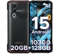 DOOGEE Blade 20 Telephone Portable Incassable Android 15, Batterie 10300 mAh 18 W, 6,6’’ HD IPS + 90 Hz, 20GB RAM + 128GB ROM/TF 2TB Smartphone Incassable, Caméra 16MP, NFC/5G Wifi/GPS/IP68 / IP69K