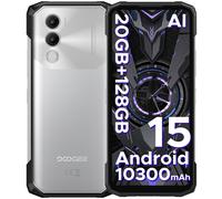 DOOGEE Blade 20, smartphone robuste Android 15, batterie 10300 mAh, écran 6,6 pouces HD+ IPS 90 Hz, 20 Go RAM + 128 Go ROM, appareil photo IA 16 MP, triple SIM, débloqué