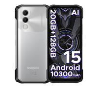 DOOGEE Blade 20 Smartphone Rugged, Android 15, Batterie 10300 mAh, Écran IPS HD+ 90 Hz 6,6", 20 Go RAM + 128 Go ROM, Caméra IA 16 MP, Triple Emplacement SIM, Double SIM Débloqué, NFC