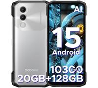 DOOGEE Blade 20 Telephone Portable Incassable Android 15, Batterie 10300 mAh 18 W, 6,6’’ HD IPS + 90 Hz, 20GB RAM + 128GB ROM/TF 2TB Smartphone Incassable, Caméra 16MP, NFC/5G Wifi/GPS/IP68 / IP69K