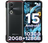 DOOGEE Blade 20 Telephone Portable Incassable Android 15, Batterie 10300 mAh 18 W, 6,6’’ HD IPS + 90 Hz, 20GB RAM + 128GB ROM/TF 2TB Smartphone Incassable, Caméra 16MP, NFC/5G Wifi/GPS/IP68 / IP69K