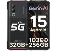 DOOGEE Blade 20 Turbo 5G Telephone Incassable 32Go+256Go 10300mAh 6.6” Smartphone Robuste Android 15 50MP Dual SIM/IP68/NFC Noir