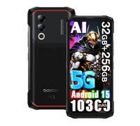 DOOGEE Blade 20 Turbo 5G Téléphone Portable Incassable,32Go+256Go/2TB,10300mAh 33W Android 15 Smartphone Incassable,6.6" HD+90Hz,50MP+16MP AI Caméra,IP68/NFC/OTG/GPS/WIFi 6/3 Slots Noir