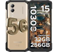 DOOGEE Blade 20 Turbo Incassable 5G Android 15 10300mAh 33W 32 Go + 256 Go / 2 To 50MP 6.6'' Triple Slot/IP68/NFC/GPS - Or