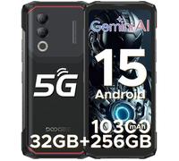 DOOGEE Blade 20 Turbo Smartphone Incassable 5G 32GO+256GO 6.6"" 10300mAh Smartphone Robuste Android 15 Caméra 50MP Dual SIM/NFC Noir