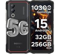 DOOGEE BLADE 20 Turbo Smartphone Robuste 5G 32+256Go 6.6"" 10300mAh Telephone Portable Incassable Android 15 50MP Dual SIM/NFC Noir
