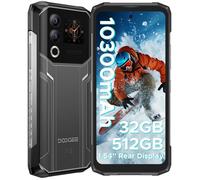 DOOGEE Blade 20 Ultra Telephone Portable Incassable 5G 32Go+512Go,smartphone Android 14,10300mAh,Téléphone de Chantier GPS-Argent