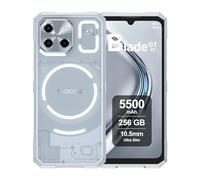 DOOGEE Blade GT 5G Telephone Incassable, 32 Go RAM + 256 Go ROM, Batterie 5500mAh, Écran 6.72 Pouces FHD+ 120Hz, AI Camara 48MP, Octa-Core 6nm, Android 14, Double SIM, NFC, Ultra Mince, 2024 - Argent