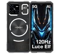 DOOGEE Blade GT 5G Telephone Portable Incassable, Smartphone Incassable avec Effet de Lumière LED, 6,72” FHD+ 120Hz, Dimensity D7050, 32GB+256GB LPDDR5, 48MP AI Caméra, 5500mAh/NFC/AI Fonction/WiFi 6