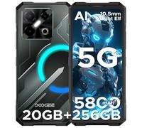 DOOGEE Blade GT Play Telephone Portable Incassable 5G, Smartphone Incassable avec Effet de Lumière LED, 6,72” FHD+ 120Hz, Dimensity D7050, 20GB+256GB/TF 2TB, 50MP AI Caméra, 5800mAh/NFC/AI Fonction