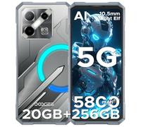 DOOGEE Blade GT Play Telephone Portable Incassable 5G, Smartphone Incassable avec Effet de Lumière LED, 6,72” FHD+ 120Hz, Dimensity D7050, 20GB+256GB/TF 2TB, 50MP AI Caméra, 5800mAh/NFC/AI Fonction