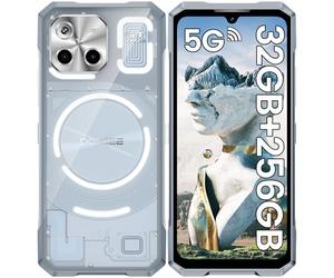 DOOGEE Blade GT Telephone Incassable 5G, 32Go + 256Go Smartphone Incassable Dimensity 7050 Android 14, 6.72" FHD+&120Hz, 48MP+20MP Antichoc, 5500mAh/18W, 5G Dual SIM/IP68/NFC/GPS Telephone de Chantier