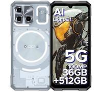 5G Telephone Portable Incassable DOOGEE Blade GT Ultra 36GB+512GB 6,72"" avec Effet Lumière LED Smartphone Incassable OTG/NFC Argent