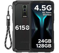 DOOGEE Blade10 Energy 4.5G Smartphone Incassable,Android 15 24GB RAM+128GB ROM/2TB,Telephone Portable Incassable 10.7mm 6.56" HD 90Hz Écran,Batterie 6150mAh,16MP Caméra,NFC/Widevine L1/Face Unlock