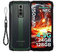 DOOGEE Blade10 Energy 4.5G Smartphone Incassable,Android 15 24GB RAM+128GB ROM/2TB,Telephone Portable Incassable 10.7mm 6.56" HD 90Hz Écran,Batterie 6150mAh,16MP Caméra,NFC/Widevine L1/Face Unlock