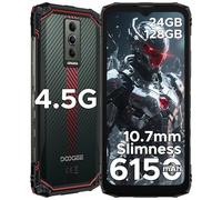 DOOGEE Blade10 Energy Telephone Incassable,4.5G Android 15 Telephone Portable Incassable 24GB RAM+128GB ROM/2TB, UNISOC T7250, 6.56" HD 90Hz Écran,Batterie 6150mAh,16MP+8MP,NFC/Widevine L1/Face ID