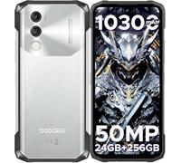 DOOGEE Blade10 Power Telephone Poratble Incassable Android 14, 24Go + 256Go/TF 2TB, 10300 mAh, 6,6”HD+ IPS, Caméra 50MP, Octa-Core Smartphone Incassable, P68/IP69K/NFC/Face ID/3 Fentes pour Cartes