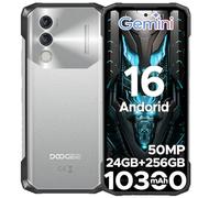 DOOGEE Blade10 Power Telephone Portable Incassable Android16, 24Go + 256Go/TF 2To, 10300 mAh, 6,6" HD+ IPS, Caméra 50MP Smartphone Incassable, Octa-Core IP68/IP69K/NFC/Face ID/3 Fentes pour Cartes
