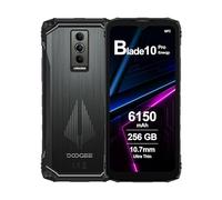 DOOGEE Blade10 Pro Energy Telephone Incassable Android 15, 6 Go RAM+256 Go ROM, 6150mAh, 6.56" IPS HD+ 90Hz, 50MP AI Camara, Octa-Core, Double SIM, NFC, Smartphone Incassable Debloqué, 2025, Noir