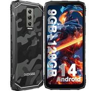 DOOGEE Blade10 Téléphone Portable Incassable 6,56" 90Hz, 9Go+128Go /TF 2To Android 14 Smartphone Incassable, 16MP+8MP 5150mAh, Telephone Incassable 4G SIM/Face ID/IP68/IP69K, Ultra Mince de 11mm