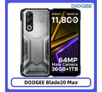 Doogee Téléphone robuste Blade20 Max 1 To Gemini AI 6,6" 120Hz 11800mAh Android 15 Vert