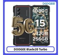 Doogee Téléphone robuste Blade20 Turbo 5G – Gemini Al, 6,6" 10300mAh 8GB/256GB 50MP NFC Noir