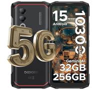 DOOGEE BLADE20 Turbo Telephone Portable Incassable 5G Android 15, Smartphone Incassable 32GO RAM+256GO ROM/TF 2TO, 10300mAh, Caméra AI 50MP, Écran 6.6" 90Hz, Charge Rapide 33W/NFC/OTG/Dual SIM