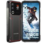 DOOGEE Blade20 Ultra Telephone Portable Incassable, 10300mAh, 32GB+512GB/2TB, 1.54” Écran Arrière & 6.6” HD+, 50MP Caméra,Android 14 Smartphone Incassable, 3 Fentes pour Carte/NFC/OTG/Face unlock/IP68