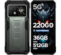DOOGEE BLADE20TURBO 5G Telephone Portable Incassable, 13000mAh Android 15, 6.6" +90Hz, 32 Go+256 Go/2TO, 50MP Caméra Smartphone Incassable,Dimensity 7050 Octa Core/IP68/IP69K/MIL-STD-810H, NFC
