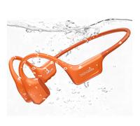 DOOGEE BoneAir Swim Orange - Écouteurs Hybrides Conduction Osseuse/Air, IP68 Étanche, Bluetooth+MP3, 8H Autonomie