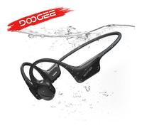 DOOGEE BoneBeat natation Conduction osseuse natation Sport casque sans fil casque IP68 étanche avec Microphone appels musique 32GB Noir
