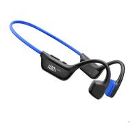 DOOGEE BoneBeat Run Digital Casque à Conduction Osseuse Écouteur, LED, Étanche et Anti-Transpiration IP67, BT6, 9H D'autonomie- Bleu