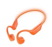DOOGEE BoneBeat RunRay Casque à Conduction Osseuse Écouteur, LED, 10H D'autonomie, Étanche et Anti-Transpiration IP66, BT6.0-Orange
