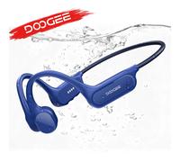 DOOGEE BoneBeat Swim Lite casque de sport à Conduction osseuse sans fil Bluetooth 5.4 casque IP68 étanche avec Microphone 32GB Bleu