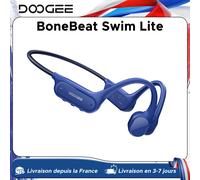 DOOGEE BoneBeat Swim Lite, écouteurs de sport à conduction osseuse, Bluetooth 5.4, écouteurs sans fil, casque étanche pour la natation. LGRAY