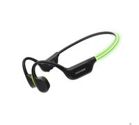 DOOGEE BoneBeat SwimRay Casque à Conduction Osseuse Écouteur, LED, Étanche IP68, MP3+32Go, BT6, 10H D'autonomie, Fitness- Noir