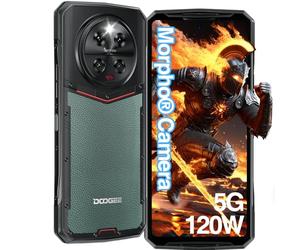 DOOGEE DK10 [2024] Telephone Portable Incassable 32GB+512GB, 2,5K AMOLED 6,67" FHD+ 120 Hz, Caméra Quadruple 64 + 50 MP, 5150mAh 120W, Dimensity 8020, Android 13 Smartphone Incassable, IP68IP69K/NFC