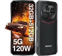 Doogee DK10 (Double Sim - 5G - NFC - 6.67'' - 512 Go, 12 Go RAM) Noir