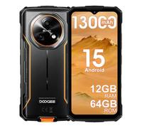 DOOGEE Fire 3 4G Téléphone Portable Incassable,12Go+64Go/2TB,8350mAh 10W Android 15 Smartphone Incassable,5.5" HD+IPS 13MP+8MP,Dual SIM-Free Mobile Phones,IP68/Widevine L1/NFC/Face ID/OTG (Orange)