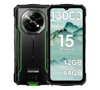 DOOGEE Fire 3 4G Téléphone Portable Incassable,12Go+64Go/2TB,8350mAh 10W Android 15 Smartphone Incassable,5.5" HD+IPS 13MP+8MP,Dual SIM-Free Mobile Phones,IP68/Widevine L1/NFC/Face ID/OTG (Vert)