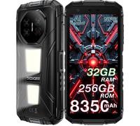 Doogee Fire 3 Max Smartphone Robuste 32Go + 256 Go Caméra 48MP 5.5'' 8350mAh 1200LM lampe de camping Double SIM 4G NFC GPS - Noir