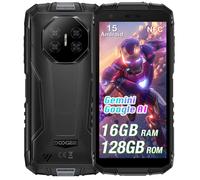 Doogee Fire 3 pro Smartphone Robuste 16Go RAM + 128 Go ROM Caméra 16MP 5.5'' 8350mAh Android 15 Telephone Double SIM 4G GPS - Noir
