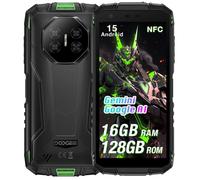 Doogee Fire 3 pro Smartphone Robuste 16Go RAM + 128 Go ROM Caméra 16MP 5.5'' 8350mAh Android 15 Telephone Double SIM 4G GPS - Vert