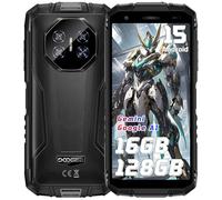 DOOGEE Fire 3 Pro Téléphone Portable Incassable Android 15, 16GO+128GO/2TO Smartphone Incassable, 8350mAh, Écran 5.5", 16MP+8MP Telephone de Chantier, Dual SIM 4G/NFC/IP68/OTG/FACE ID/GPS/Widevine L1